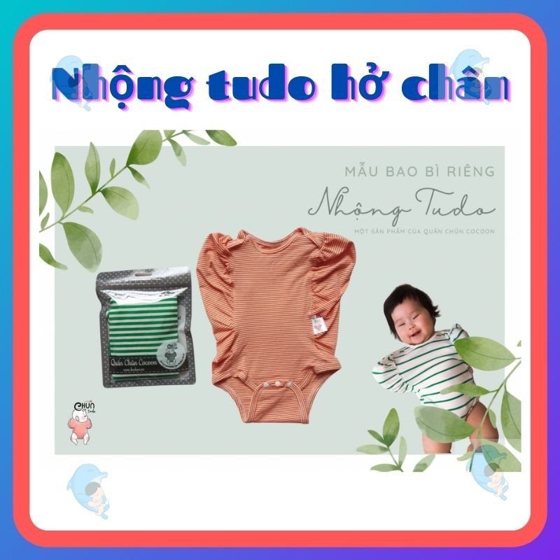 Nhộng Tudo Hở Chân Nhộng Cocoon Chất Liệu Co Giãn Mát Mẻ Cho Mùa Hè ( Hoặc Không Có Điều Hòa) Giúp Bé Ngủ Ngon Hơn