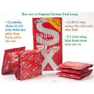 Bao cao su có gai Sagami Xtreme Feel Long 10 bao