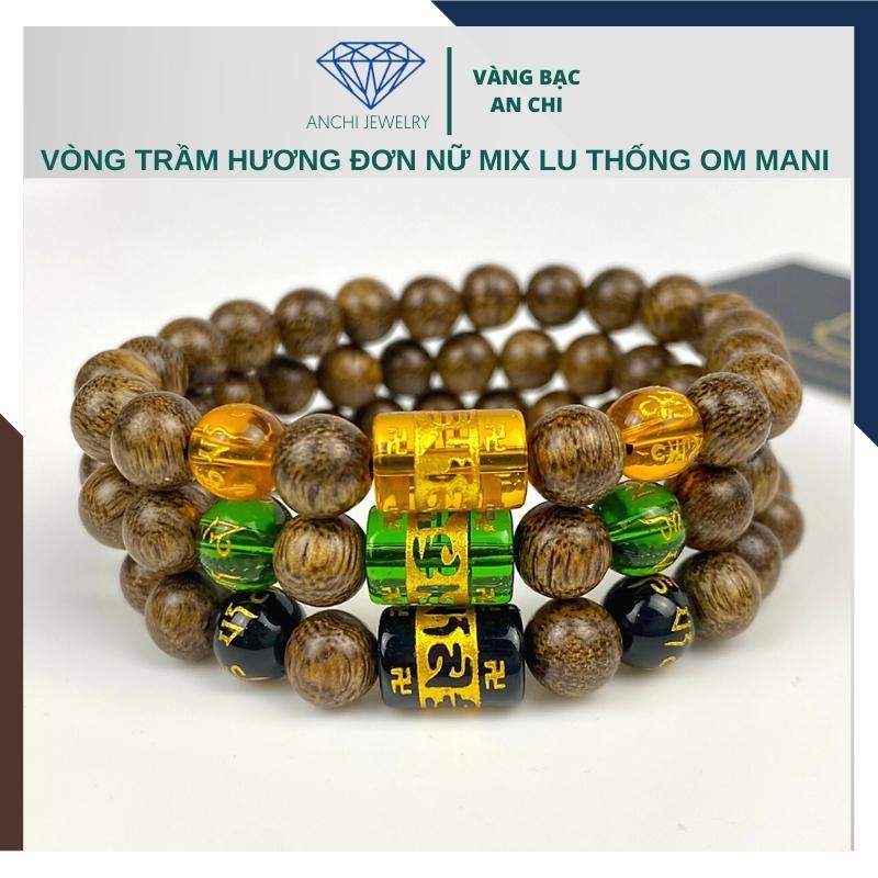 Vòng tay trầm hương lu thống omani mệnh kim / mộc / thủy / hỏa / thổ - cho nữ giá rẻ, Anchi jewelry