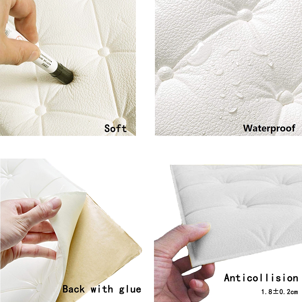 Giấy Dán Tường Bằng Xốp 3D Tự Dính Chống Va Chạm Kích Thước 60x30cm Chống Thấm Nước Trang Trí Nhà Cửa / Trường Mẫu Giáo / Phòng Khách