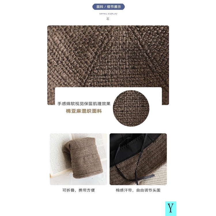 Nón Tai Bèo Vành Ngắn Thời Trang Xuân Thu Phong Cách Nhật Bản Cho Nữ