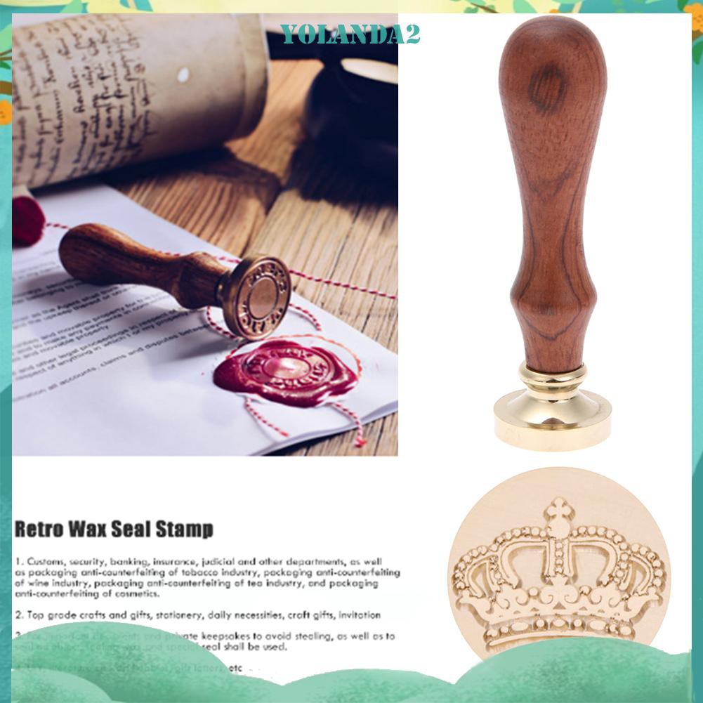 Đầu Con Dấu Bằng Đồng Mạ Vàng Kiểu Dáng Retro Độc Đáo