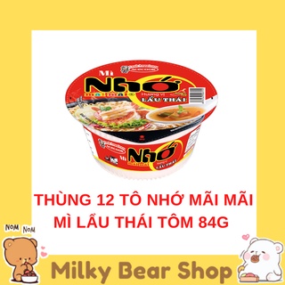 THÙNG 12 TÔ NHỚ MÃI MÃI MÌ LẨU THÁI TÔM 84G