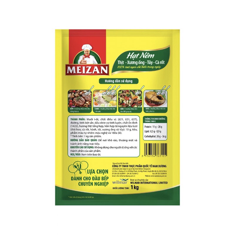 Hạt nêm vị heo Meizan 400g