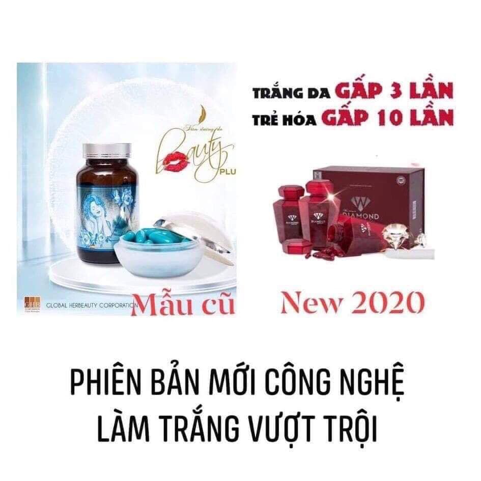 Viên uống trắng da Beauty Diamond White ngọc trinh - Siêu trắng hơn Beauty Plus - Chính hãng - Tem cào | BigBuy360 - bigbuy360.vn