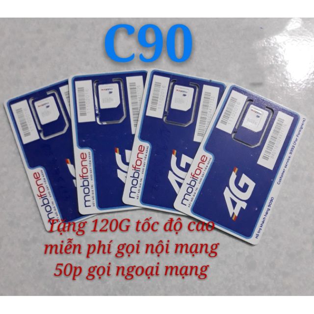 Sim mobiphone 4G