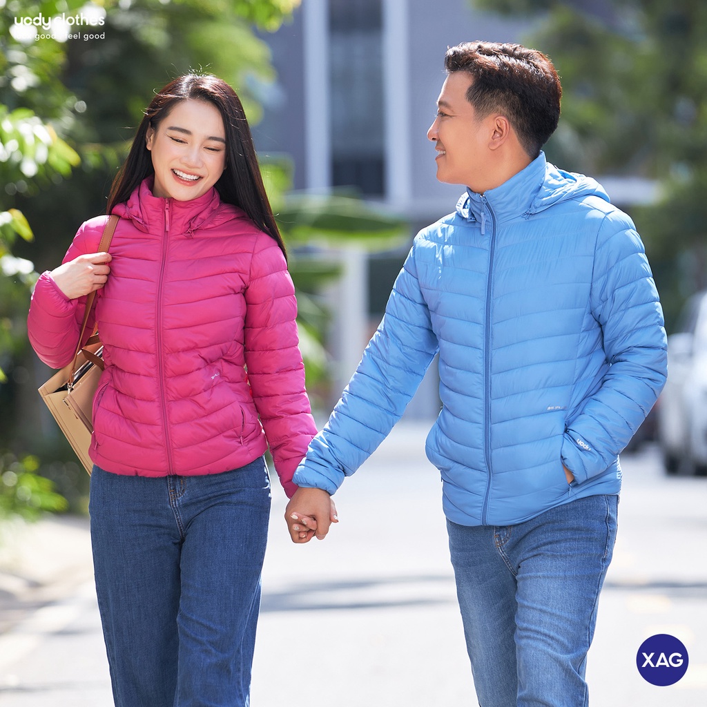 Áo khoác phao nam YODY có mũ 3S PLUS siêu nhẹ siêu ấm siêu gọn trượt nước PHM5017