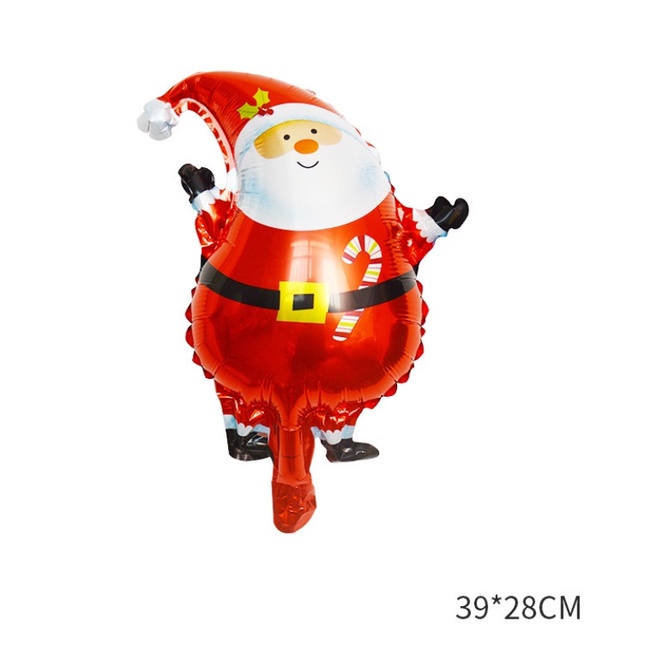 Bong bóng nhôm 16 inch hình ông già noel/người tuyết trang trí giáng sinh