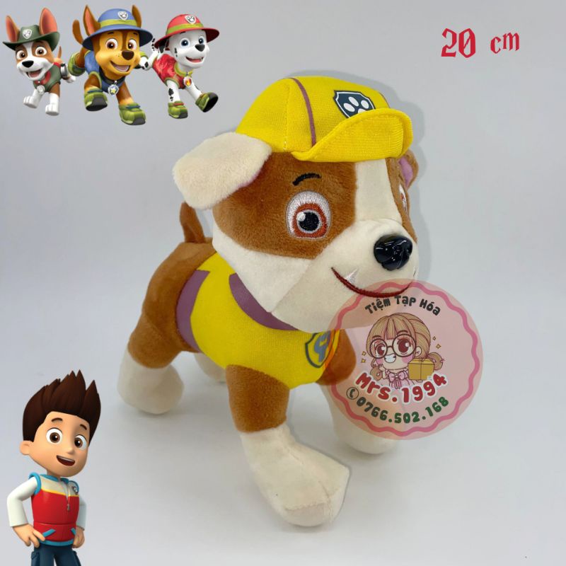 THÚ BÔNG ĐỘI CHÓ CỨU HỘ PAW PATROL 20-25CM