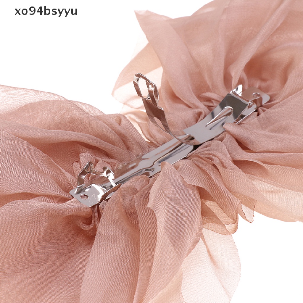 Kẹp Tóc xo94bsyyu Hình Nơ Vải Chiffon Cỡ Lớn Thời Trang Cho Nữ VN