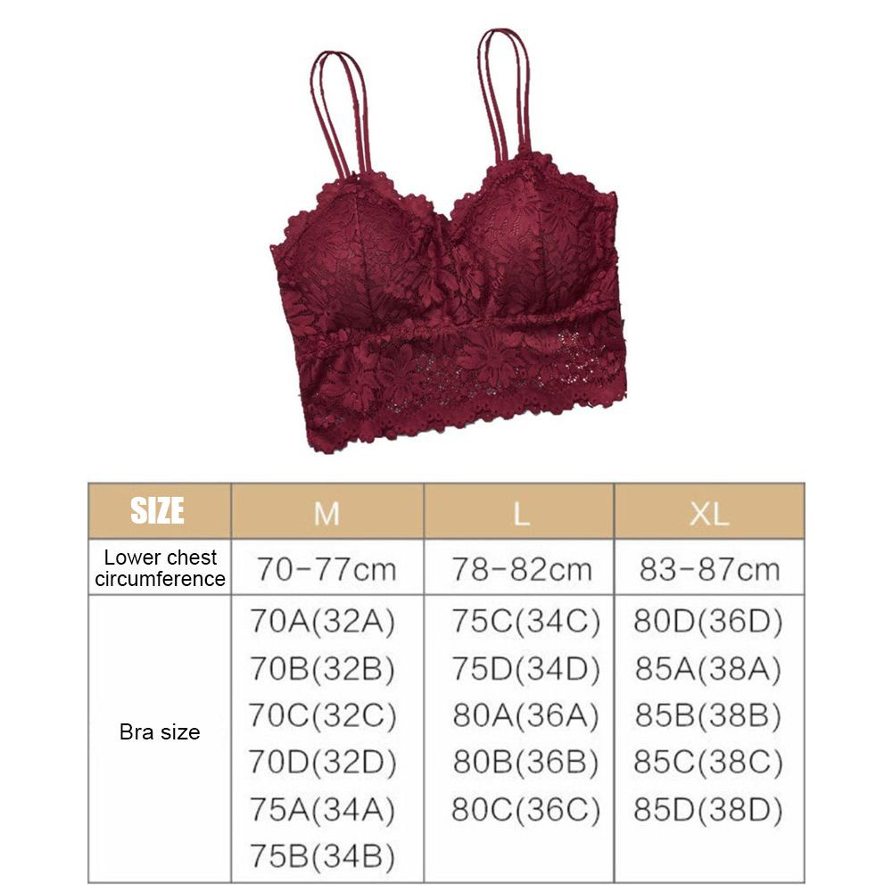 áo lót Hoa Không Đường May Có Đệm Nâng Ngực Hở Lưng Quyến Rũ Cho Nữ