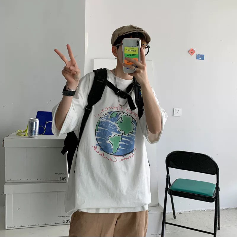 [Mã WAMS246 hoàn 20% xu đơn 99k] Áo thun tay lỡ form rộng_Freesize 65kg | BigBuy360 - bigbuy360.vn