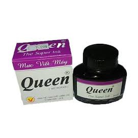 (SALE) Mực bút máy Queen,mực đổ bút máy xanh/đen/tím