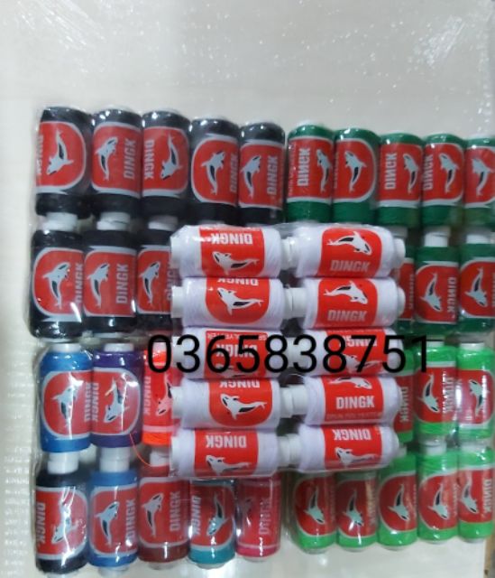 Combo 10 Cuộn Chỉ Khâu Đen Trắng, Vỉ Chỉ Khâu