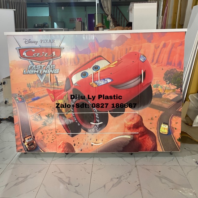 Tủ quần áo nhựa in 3d hoạt hình siêu xinh cho bé giá cực rẻ freeship tp hcm