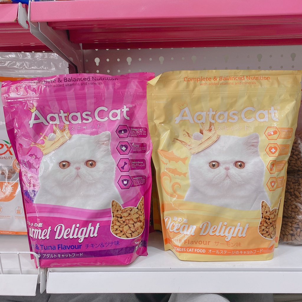 Hạt MÈO Aatas Cat Delight cho mèo trưởng thành túi 1,2kg
