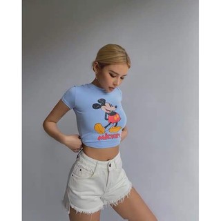 Áo crop top mickey siêu hót