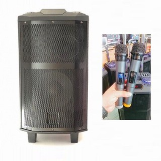 LOA KÉO KARAOKE THÙNG GỖ ZANSONG K5 BASS 3.5 TẤC KÈM 2 MIC CỰC KHỦNG RAHALO SHOP