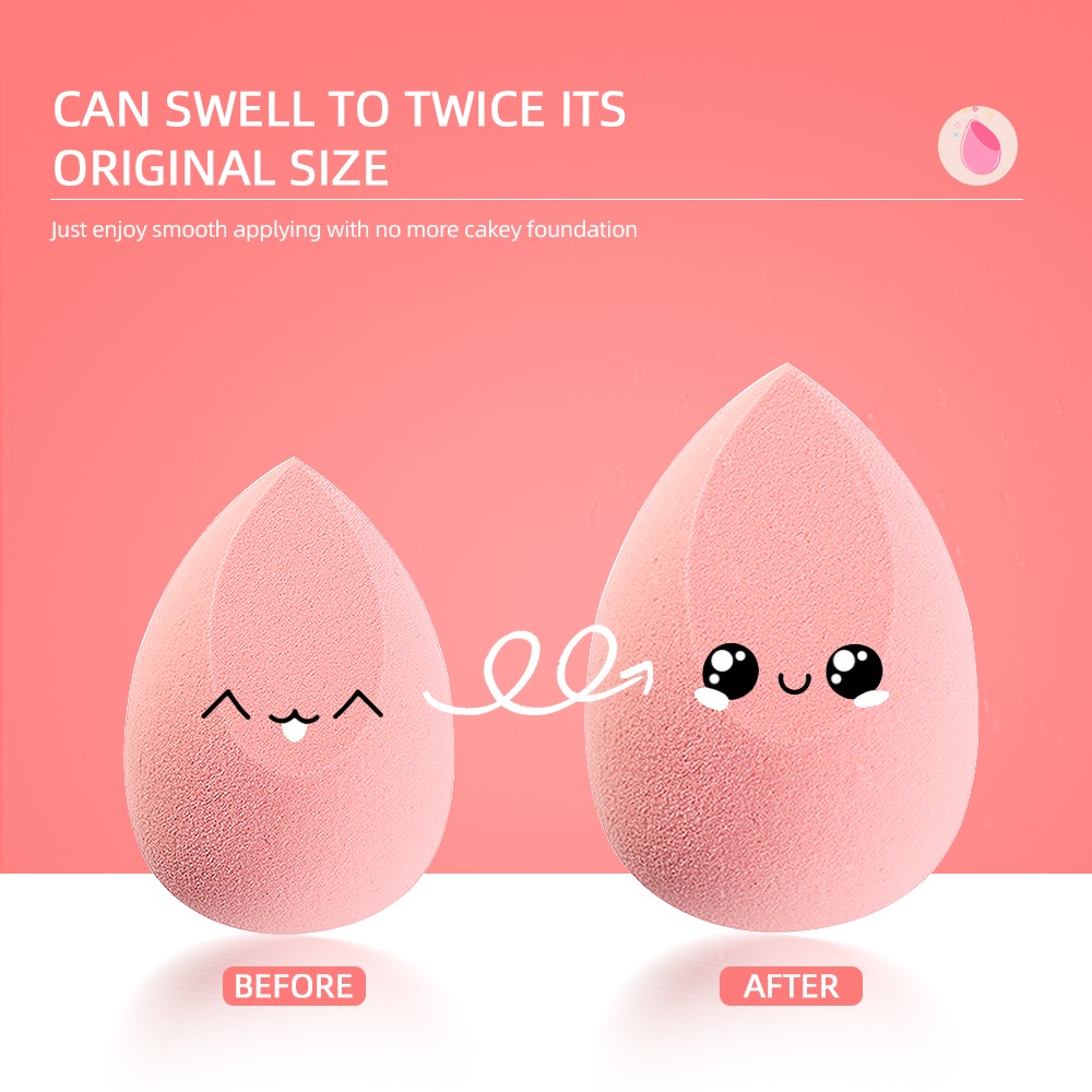 BEAUTY BLENDER Mút trang điểm hình tròn/tím/tím làm đẹp LARGE SIZE | BigBuy360 - bigbuy360.vn