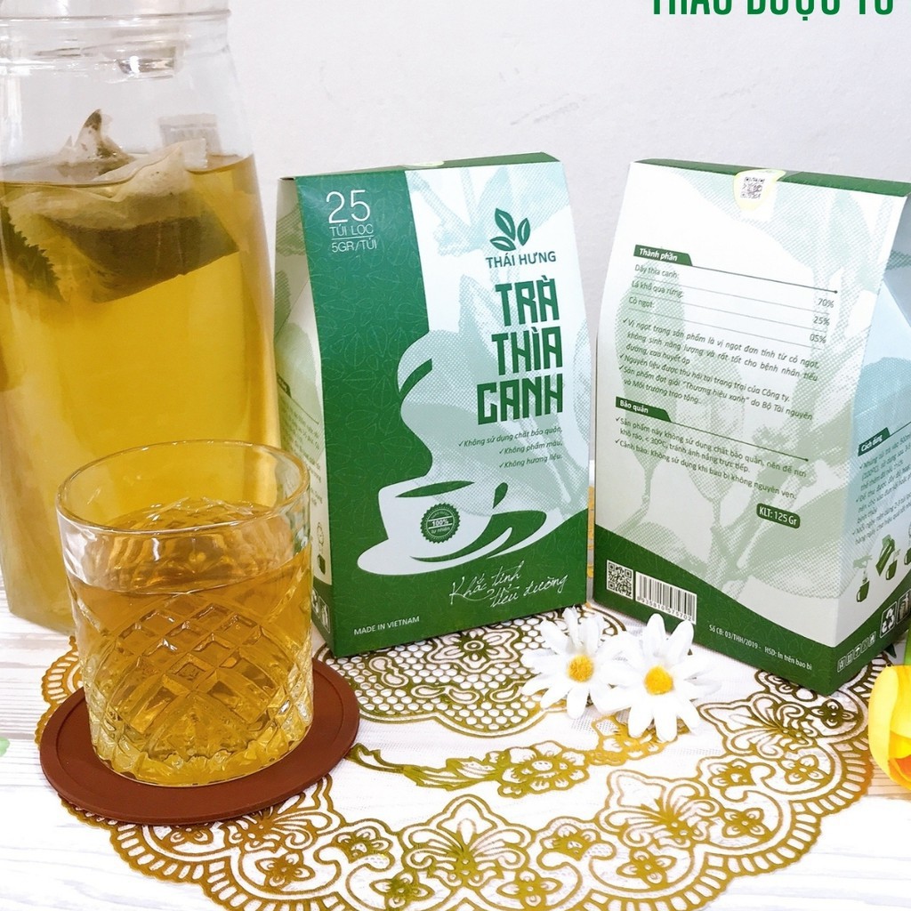 [Mã 267FMCGSALE giảm 8% đơn 500K] Trà Thìa Canh Thái Hưng Khắc Tinh Của Tiểu Đường 25 Túi Lọc 125g Thảo Dược Từ Rừng VN | BigBuy360 - bigbuy360.vn