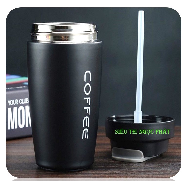 Ly/ bình giữ nhiệt Bầu COFFEE 500ml_2 loại đầu uống