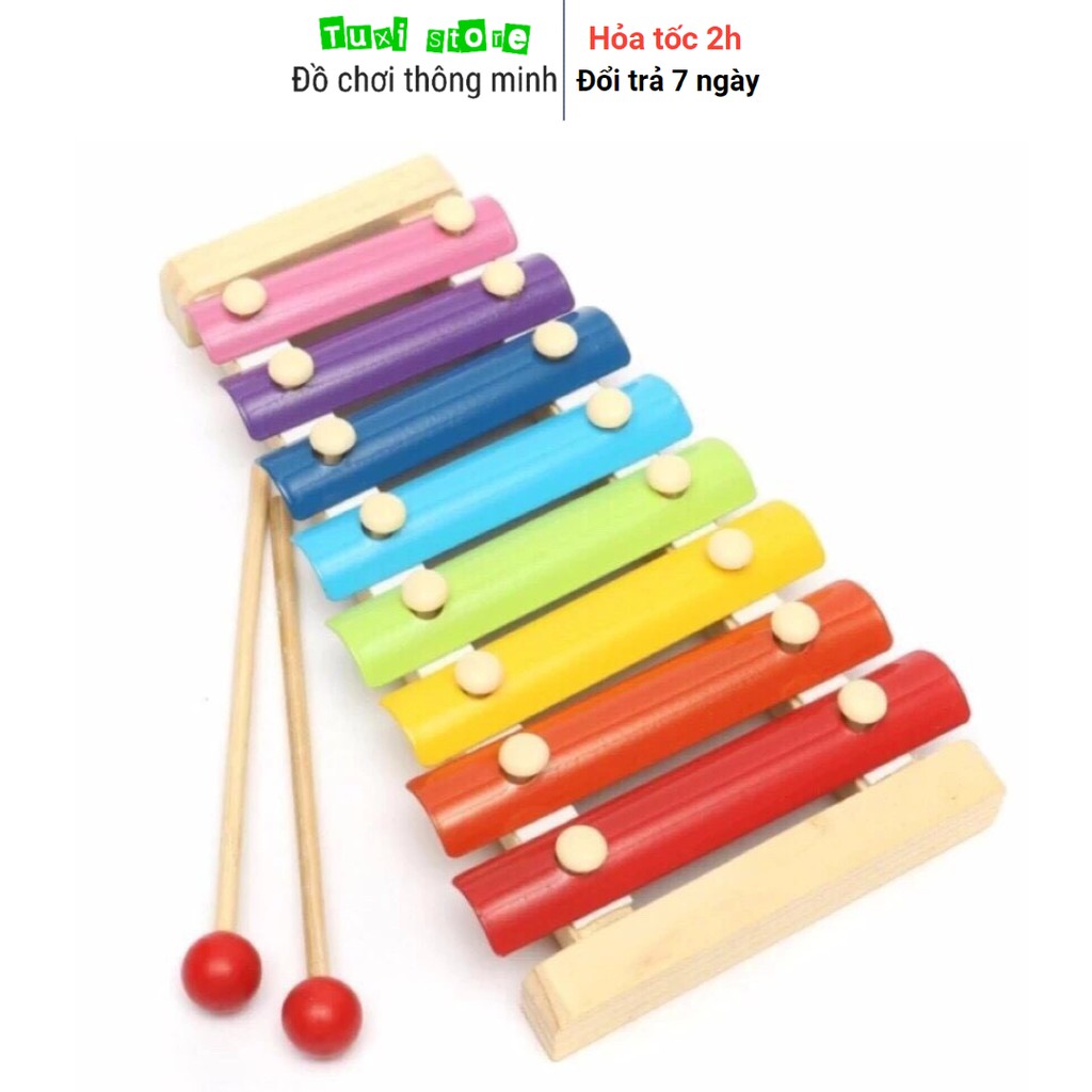 Đàn Xylophone 8 Thanh giúp bé học màu sắc, kích thích thính giác phát triển