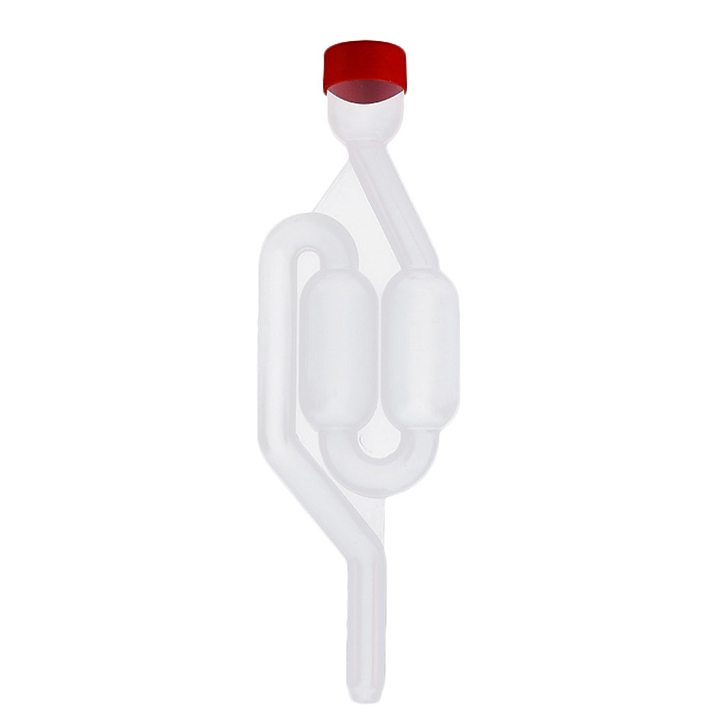 【VOLLTER】 Homebrew Wine Fermentation Airlock Valve Plastic One-Way Exhaust Water Seal Bubble Grommet Beer Brewing Tool