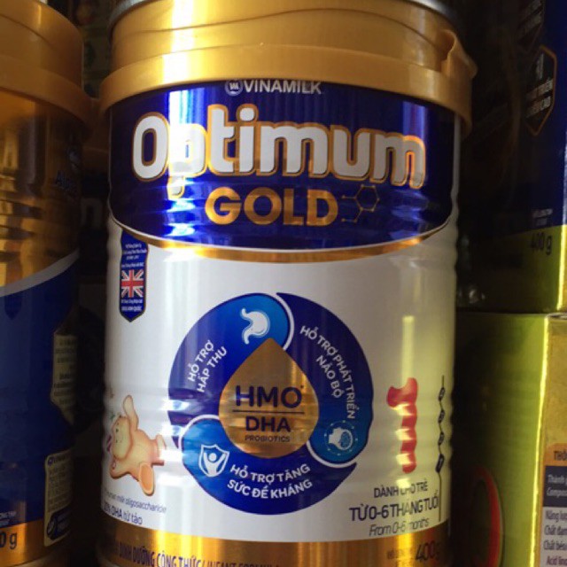 ( Siêu Khuyến Mại) Sữa bột Vinamilk Optimum Gold HMO số 1 400g ( 0 đến 6 tháng)