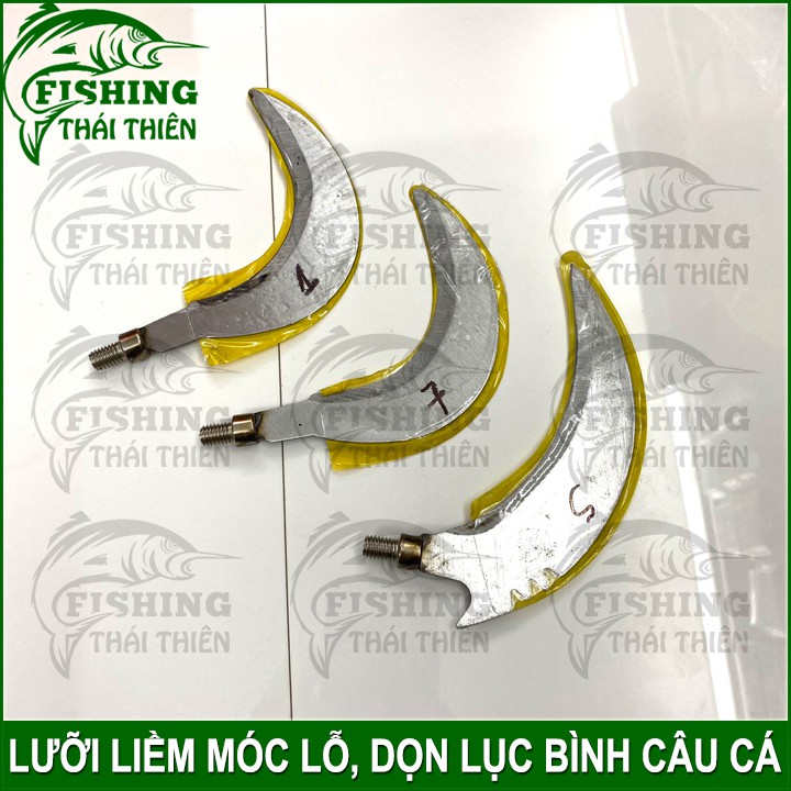 Lưỡi liềm, móc cỏ dọn lục bình, móc lỗ câu cá