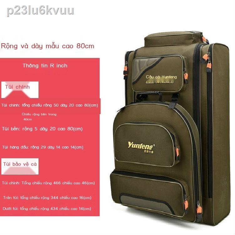 ✙ HOT- p23lu6kvuuTúi đựng đồ câu cá Túi cần không thấm nước Đa chức năng Công suất lớn Ba lô ghế thông quan