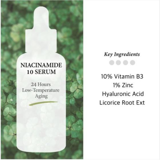 Serum Niacinamide 10% + Kẽm 1%- Hỗ Trợ Điều Tiết Dầu, giảm mụn 30ml, 60ml