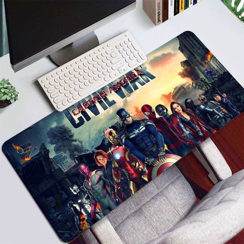 Tấm Lót Chuột Máy Tính Dày Dặn Họa Tiết Siêu Anh Hùng marvel / Người Nhện / Người Sắt Để Bàn Tùy Chỉnh Tiện Dụng