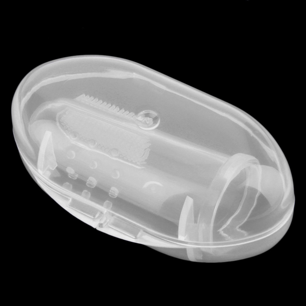 Bàn chải silicone mềm dùng đánh răng cho bé