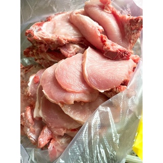 Thịt heo nóng (lò mổ mỗi ngày) (500gr mỗi loại)