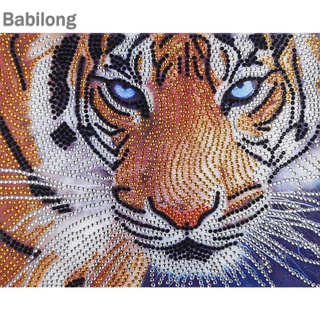 Tranh đính đá hình chú hổ 5D nghệ thuật tự làm thủ công