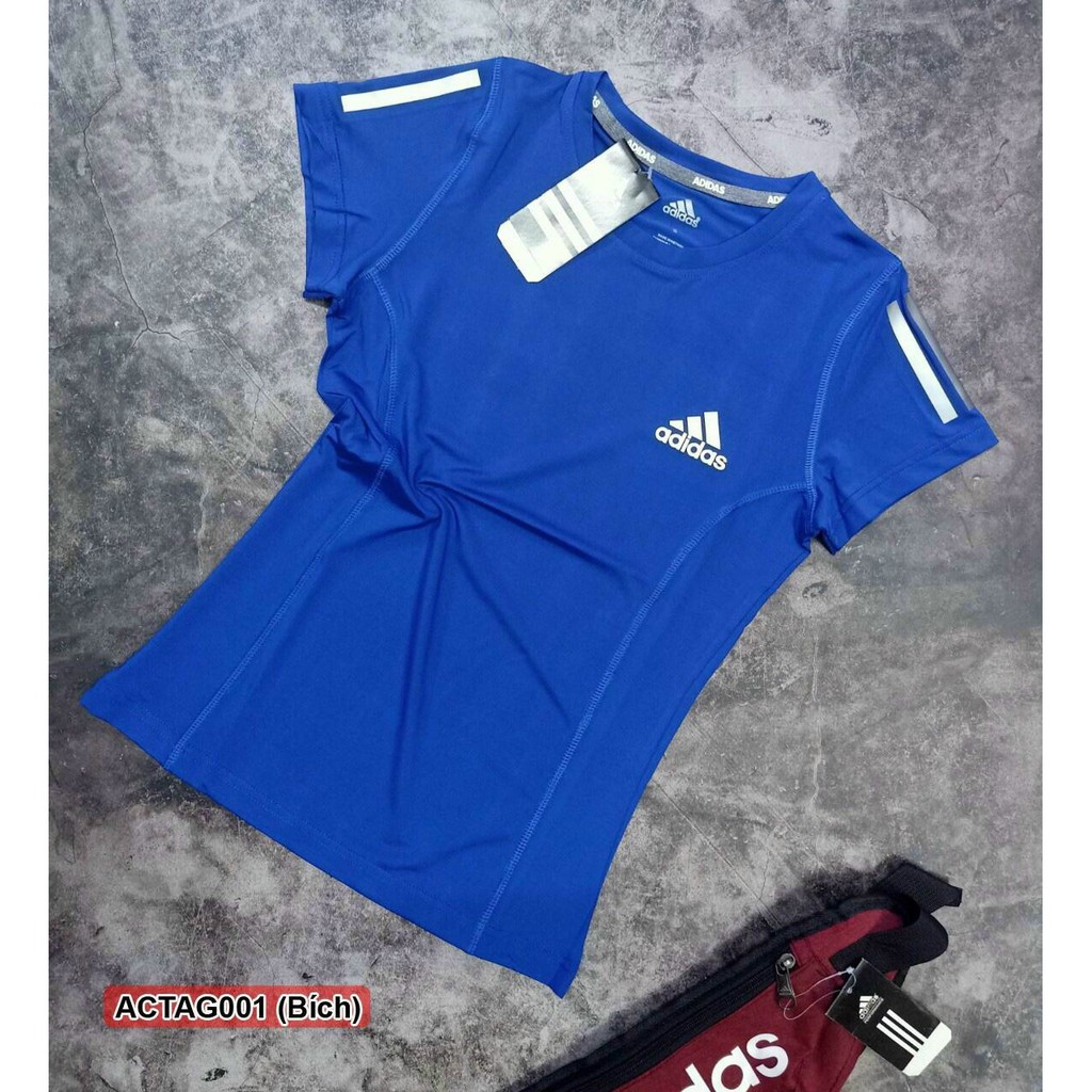 Freeship tất cả các sản phẩm từ 50k - Áo thun nữ tập gym, Áo thể thao nữ, vải Trơn thun lạnh cao cấp | BigBuy360 - bigbuy360.vn