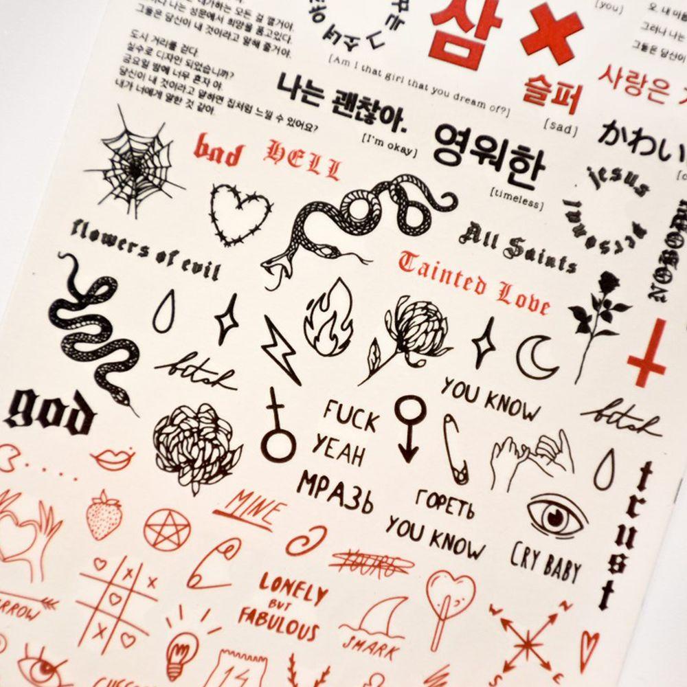 Nhãn Dán Móng Chuyển Nước Tự Dính Họa Tiết Hoa / Trái Tim Thời Trang 3D Dành Cho Bạn Nữ