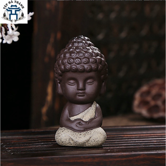 Tượng Phật Thích Ca Bằng Gốm Sứ Cao Cấp Trang Trí Xe Hơi, Bàn Trà, Tiểu Cảnh, Bê Cá Cảnh