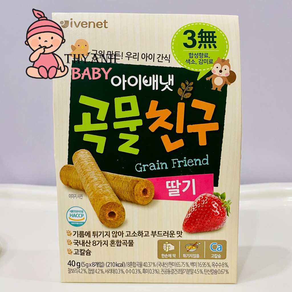Bánh Quế Hữu Cơ Ivenet Hàn Quốc Cho Bé Từ 9m+