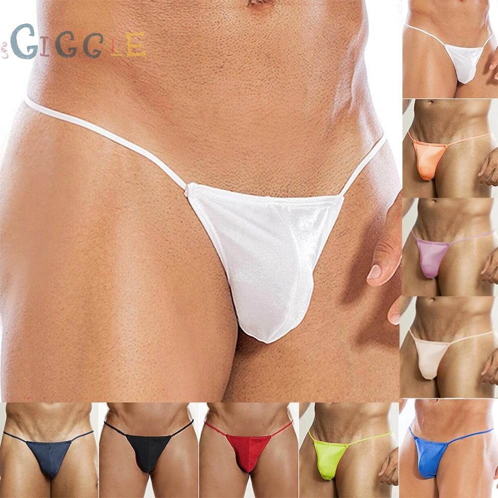 Men Sexy G-String Sheer Pouch Enhancing Low Waist Bikini Lingerie Underwear High Quality