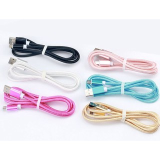 [HCM] Cáp sạc dây dù chất lượng cổng Lightning - Micro USB - Type C dài 1m