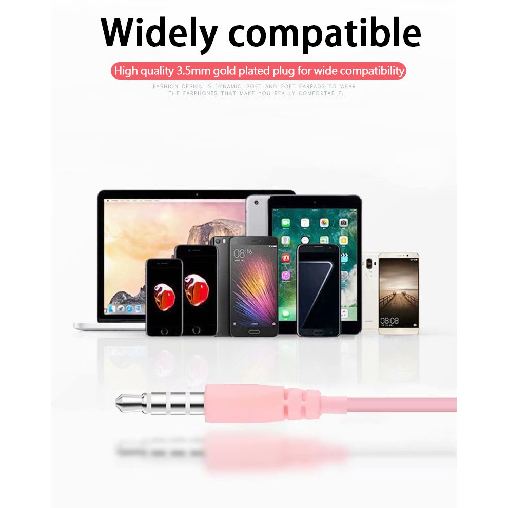 Tai Nghe MóC Tai 3.5mm Có Dây VớI Mic ChấT LượNg Cao Cho ĐiệN ThoạI Pc Mp3