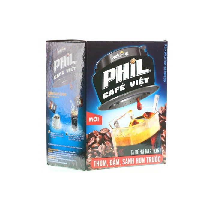 Cà phê đen hòa tan Phil hộp 15 gói x 17g