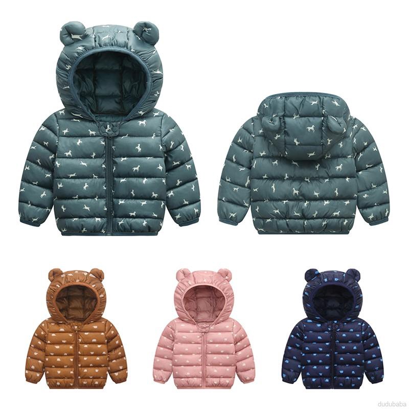 Áo Khoác Cotton In Hoạt Hình Cho Bé
