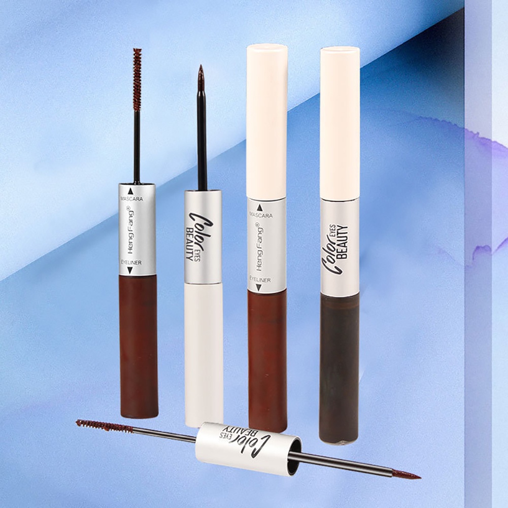 Bút kẻ mắt nước kiêm mascara chải cong mi 2 đầu khó nhòe lâu trôi tiện dụng cho trang điểm | BigBuy360 - bigbuy360.vn