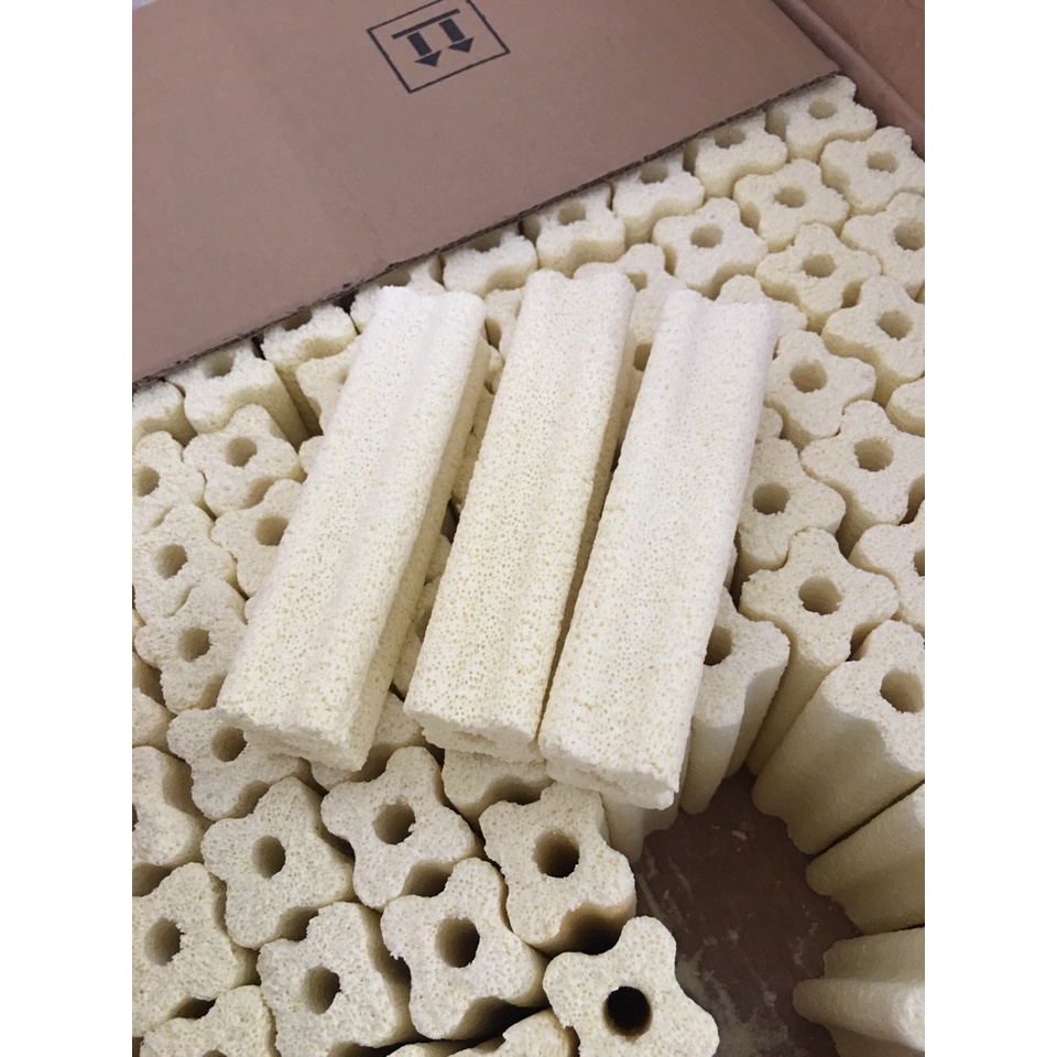 Sứ thanh hoa mai thùng 100 thanh kích thước 15x4x4cm lọc nước tốt nhất cho hồ cá cảnh,hồ koi.