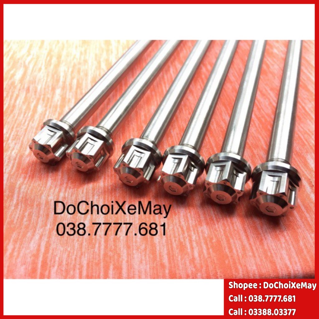 Cốt bánh trước Salaya full tán inox 304 cho mọi loại xe Honda Yamaha, DoChoiXeMay