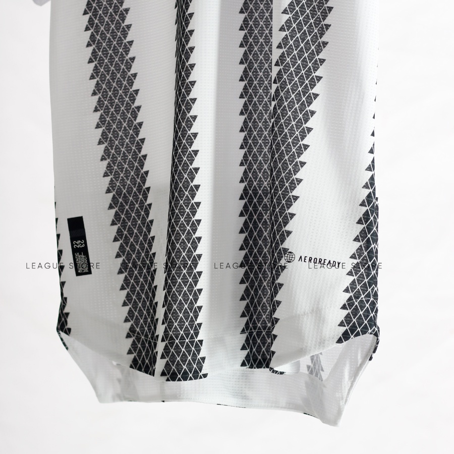 Bộ quần áo thể thao nam Juventus 22/23 sân nhà - set quần áo đá bóng nam nữ màu trắng đen ngắn tay form âu Leaguestore