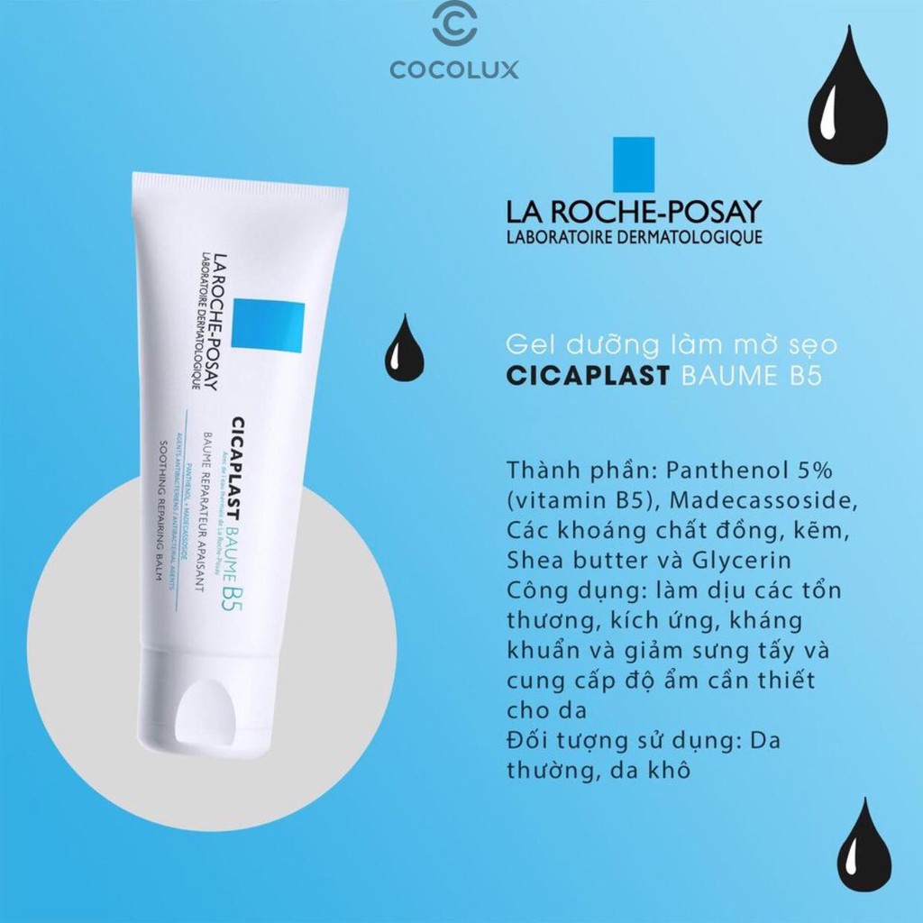 [Công Ty, Tem Phụ] Kem dưỡng Cicaplast B5 La Roche-Posay [COCOLUX]