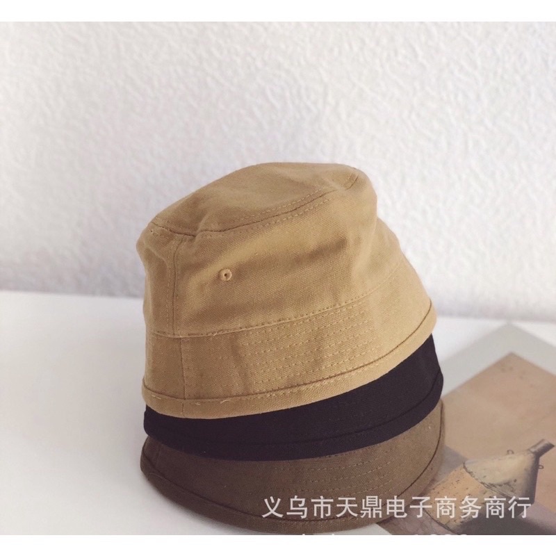 Mũ bucket màu trơn cho bé, phong cách hàn quốc đáng yêu_k46,size cho bé từ 1-3 tuổi